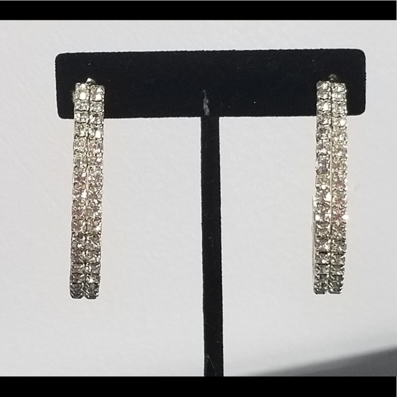 Rhinestone earrings - Picture 4 of 10